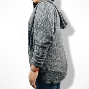 Sinuous women’s casual Gray Fleece Open Cardigan